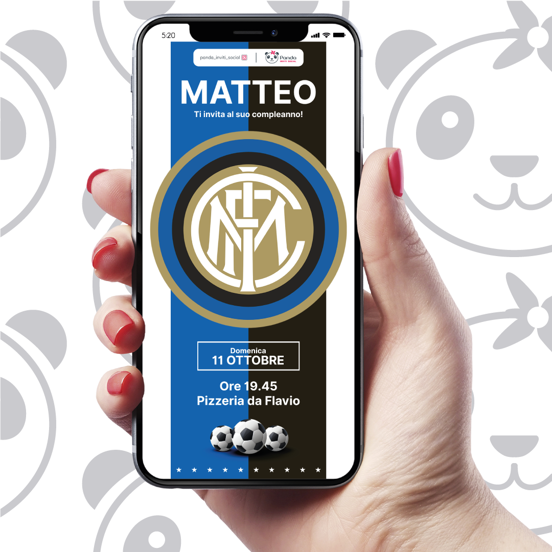 Invito digitale Inter calcio