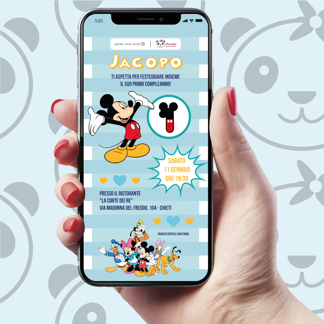 Invito digitale Topolino