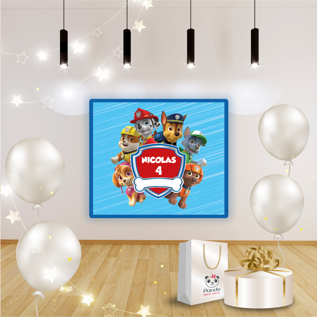 Banner compleanno Paw Patrol