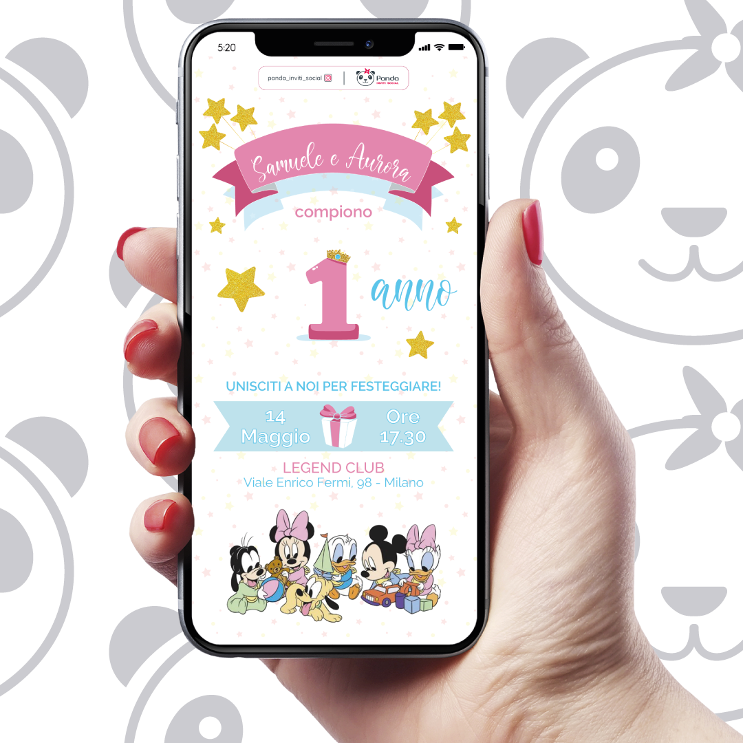 Invito digitale Topolino