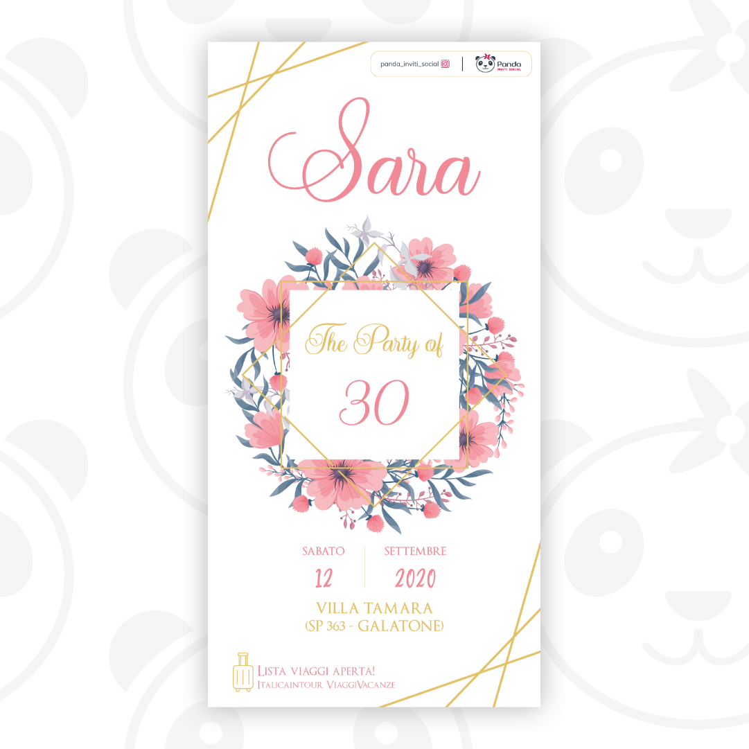 Segnaposto compleanno – PandaInvitiSocial