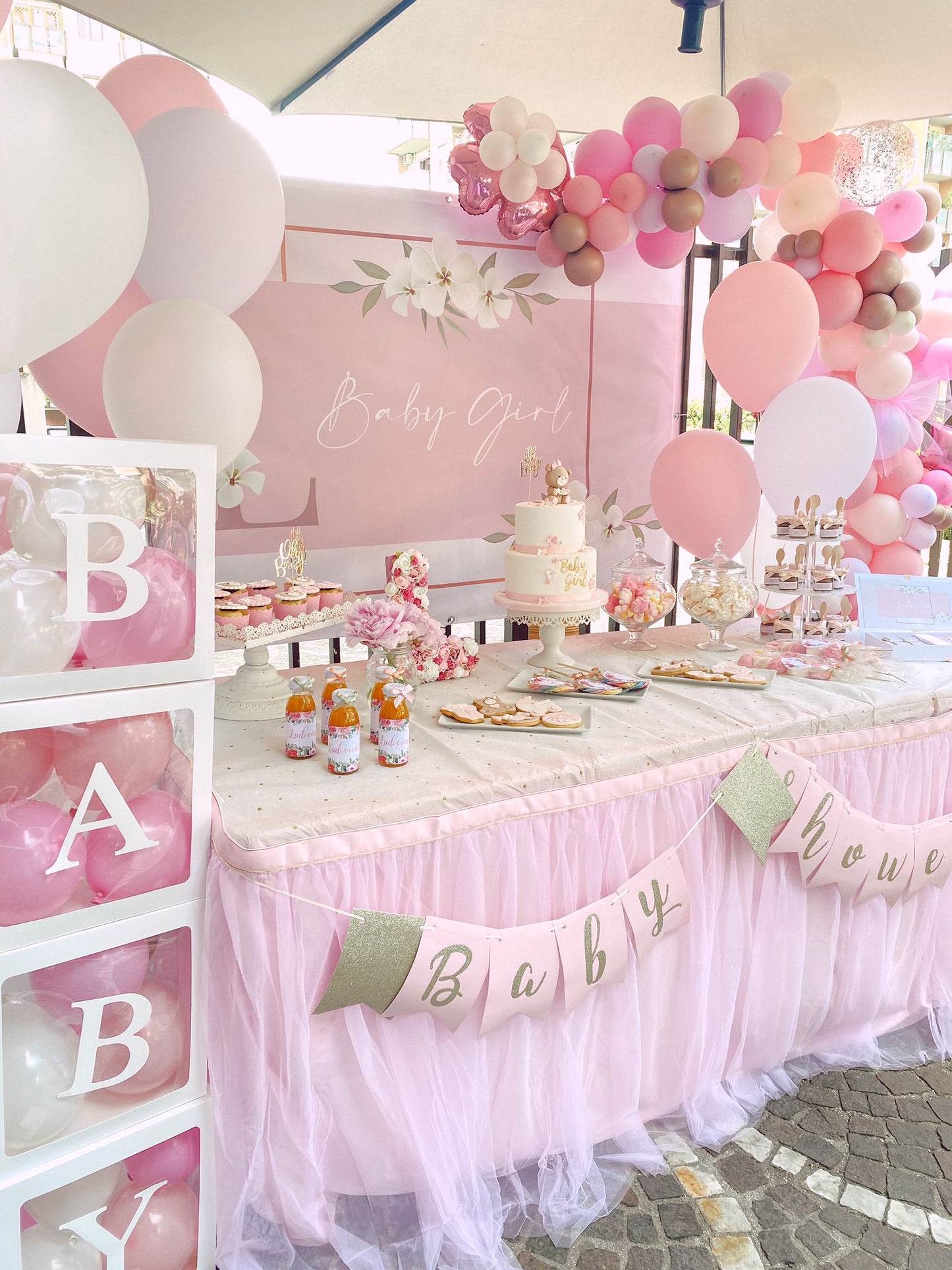 Banner Baby Shower baby girl