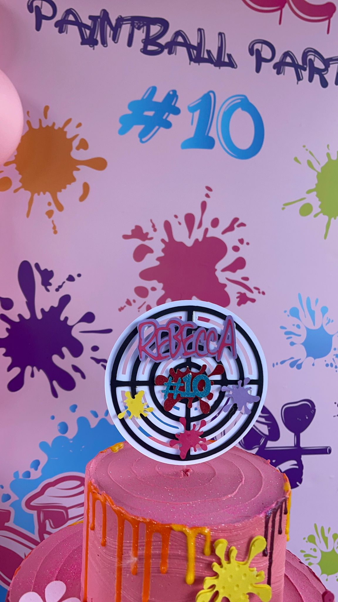 Banner compleanno paintball