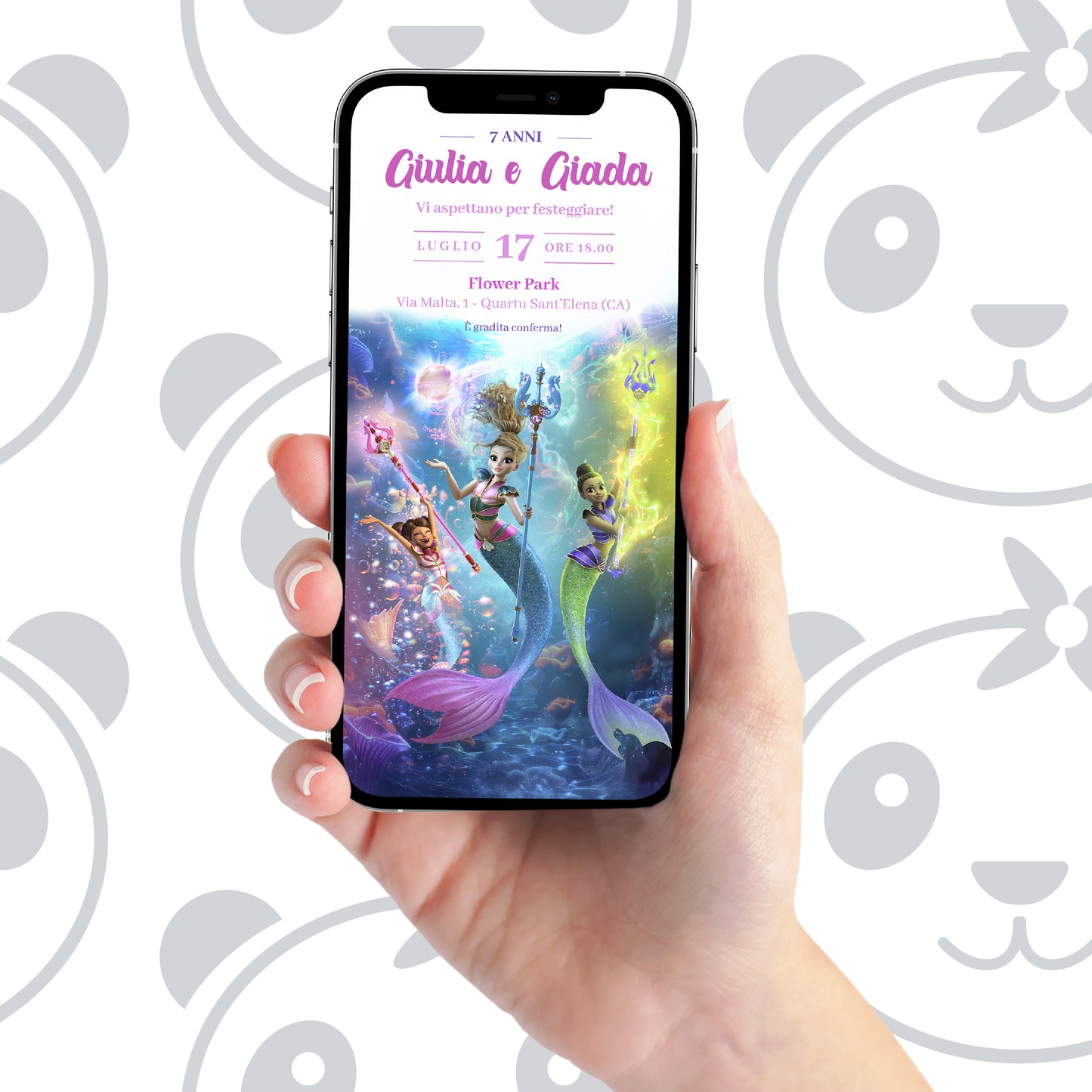 Invito digitale Mermaid Magic