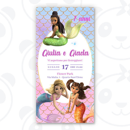 Invito digitale Mermaid Magic