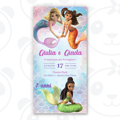Invito digitale Mermaid Magic