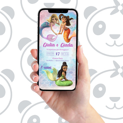 Invito digitale Mermaid Magic