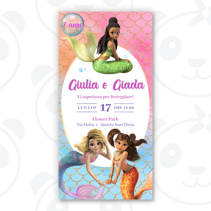 Invito digitale Mermaid Magic
