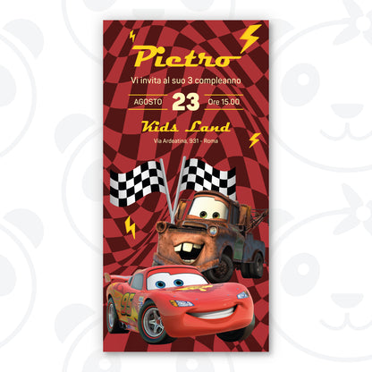 Invito digitale Cars