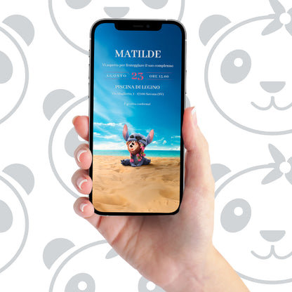 Invito digitale Stitch
