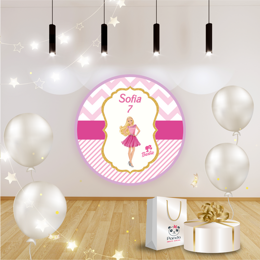 Banner compleanno Barbie