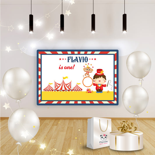 Circus birthday banner