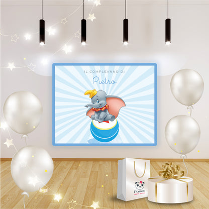 Dumbo birthday banner