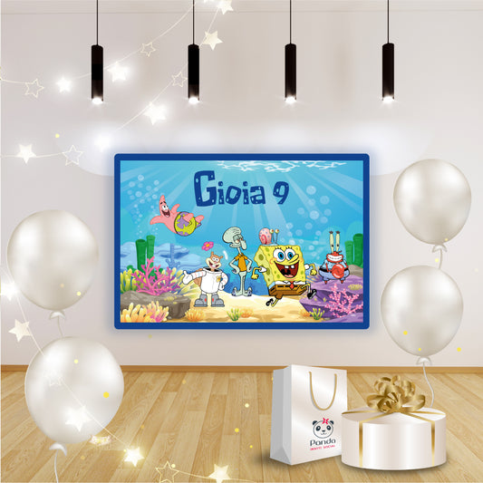 Banner compleanno Spongebob