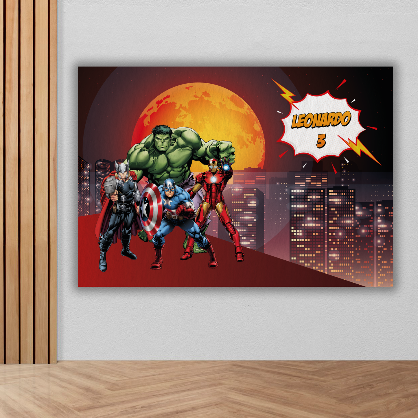 Banner compleanno Supereroi
