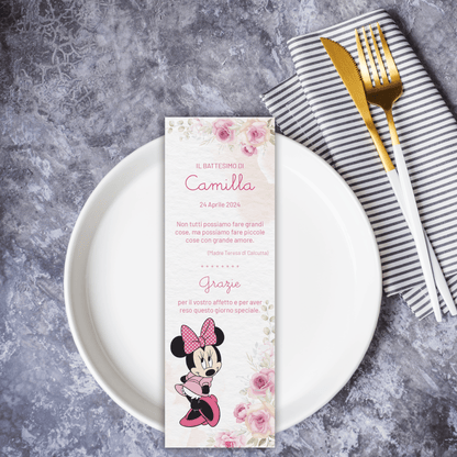 Segnaposto Battesimo Minnie
