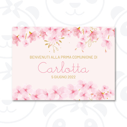 Cartello di benvenuto Prima Comunione