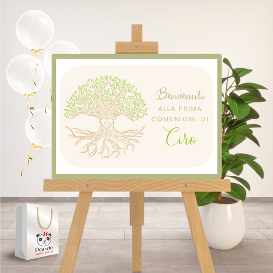 First Communion welcome sign