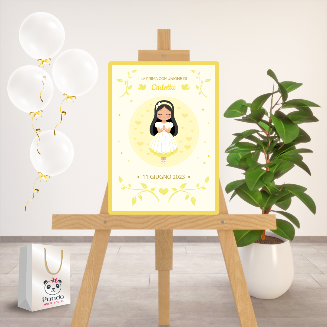 First Communion welcome sign