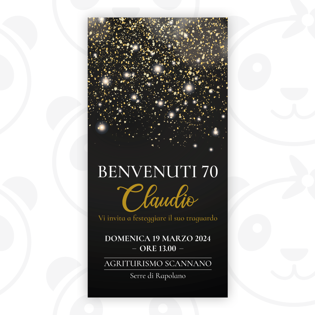 Invito digitale compleanno adulti