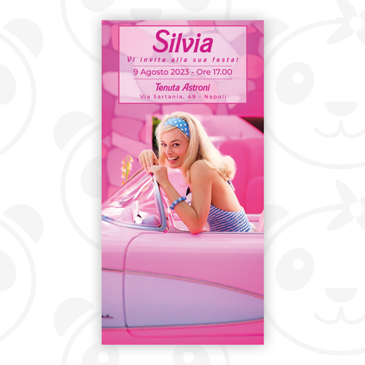 Barbie The movie digital invitation