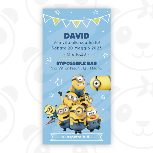 Invito digitale Minions