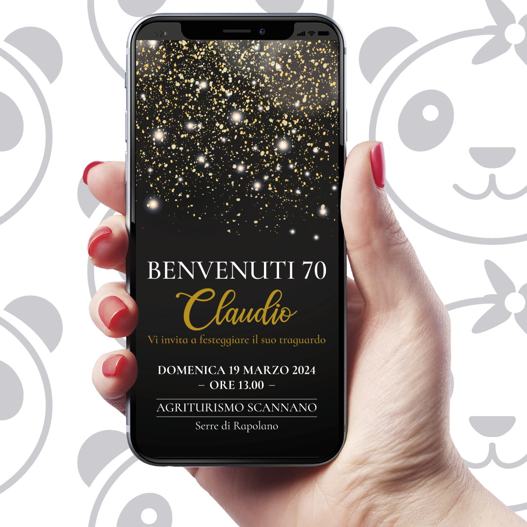 Invito digitale compleanno adulti