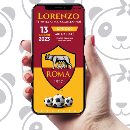 Invito digitale Roma calcio