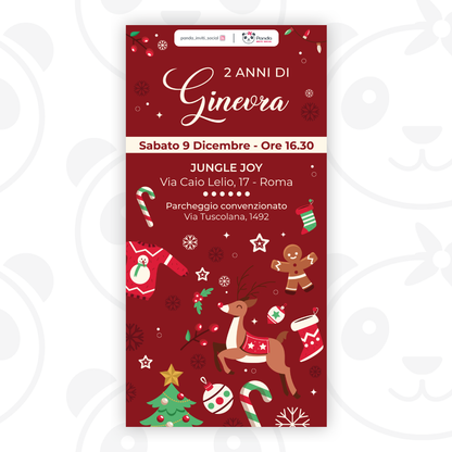 Christmas digital invitation