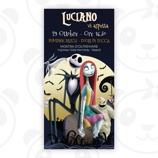 Invito digitale The Nightmare Before Christmas