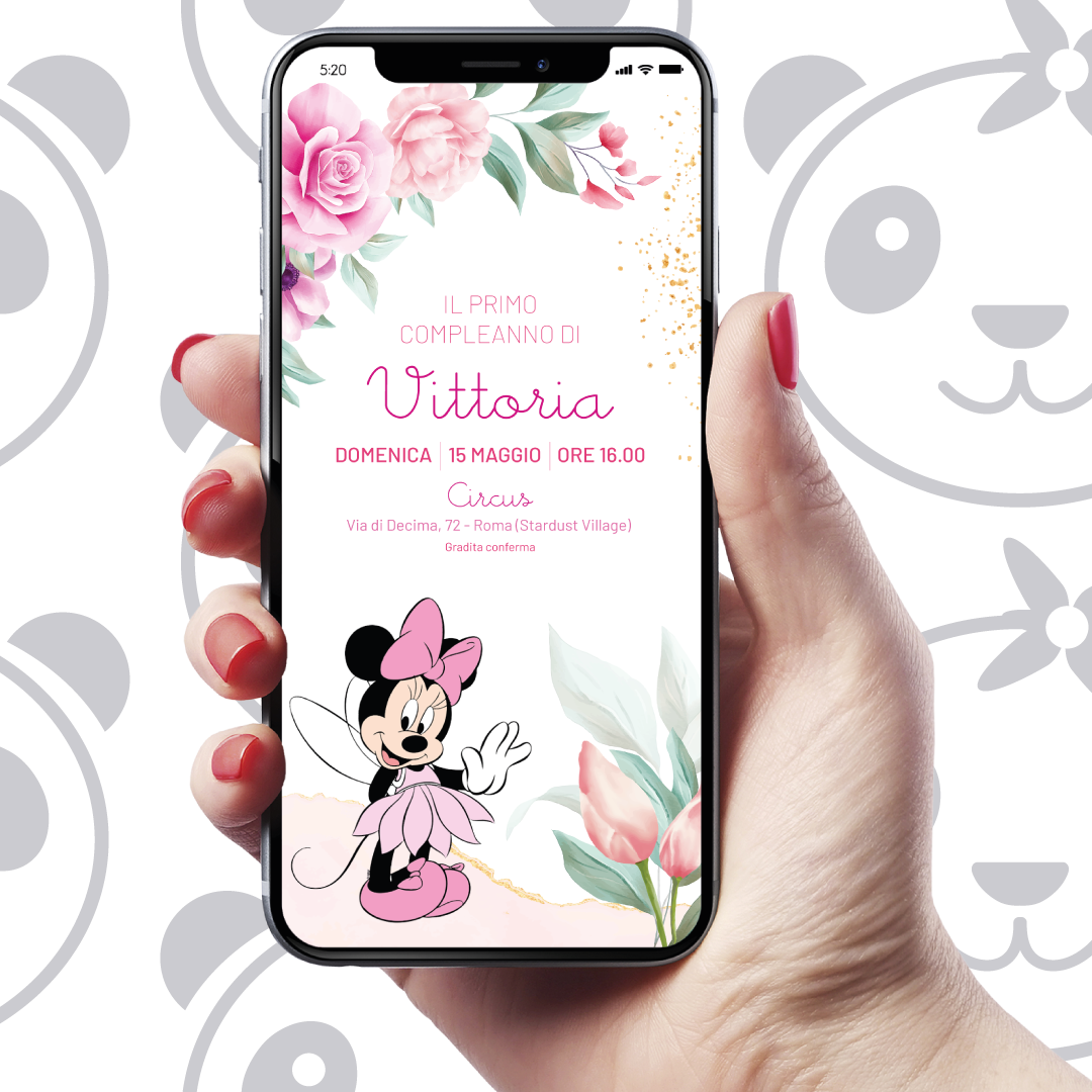 Minnie digital invitation