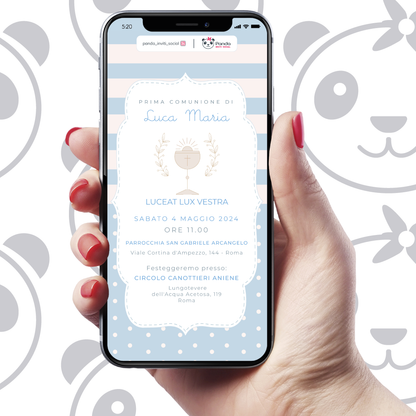 Invito digitale Prima Comunione