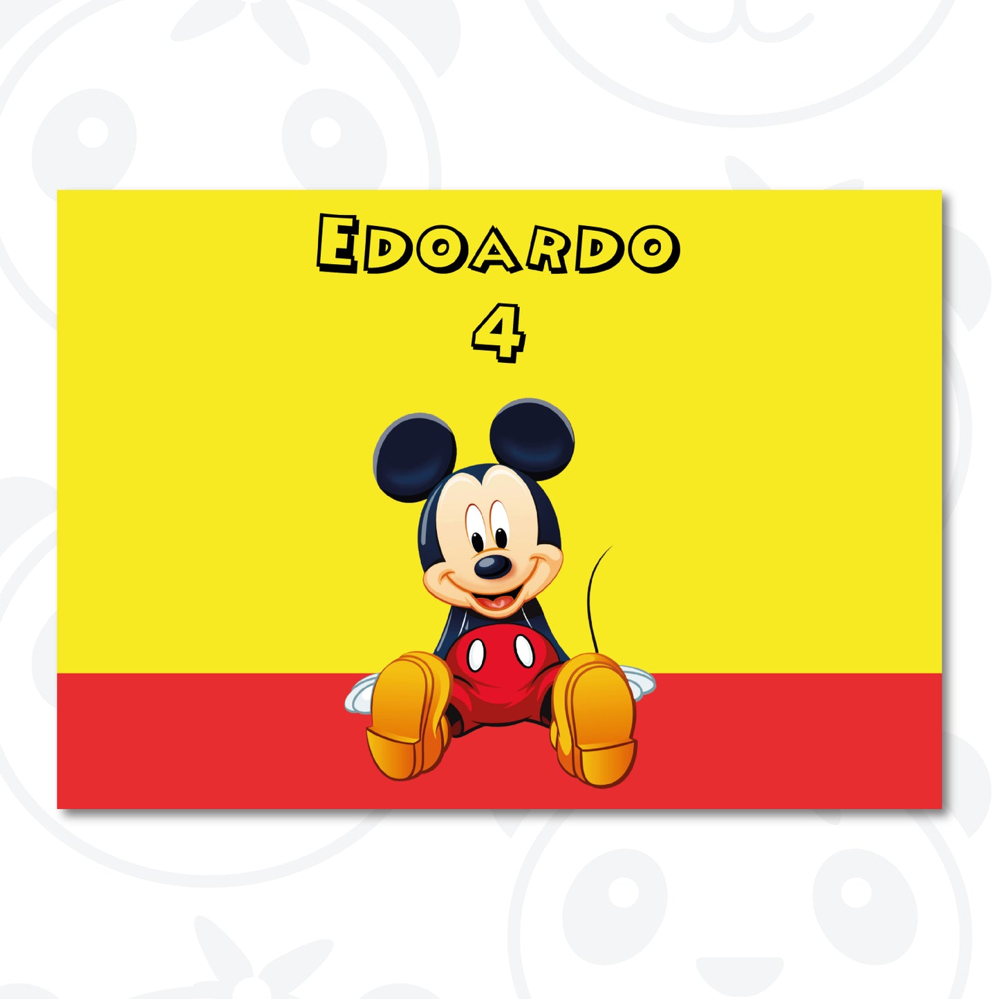 Banner compleanno Topolino