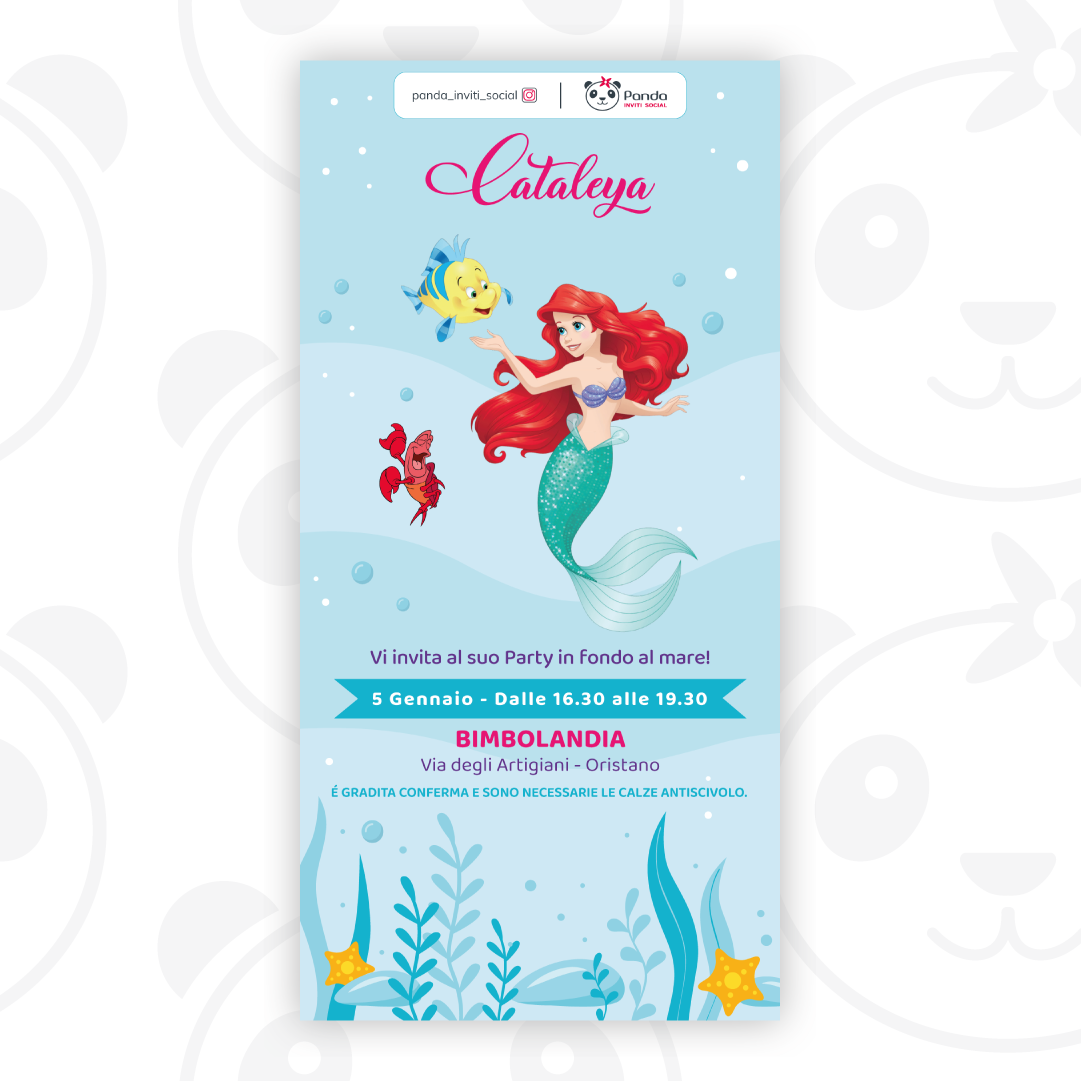 Ariel digital invitation