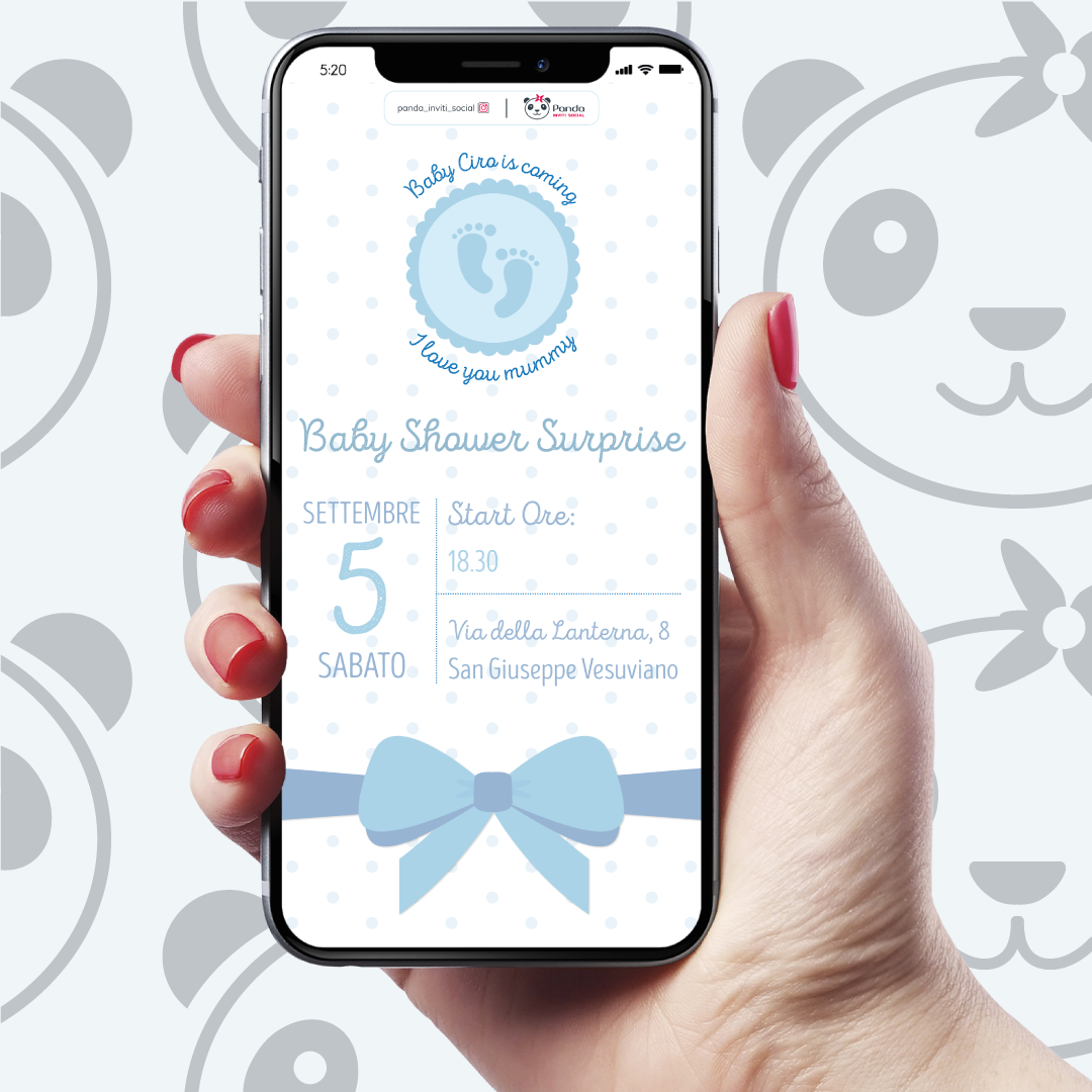 Invito digitale Baby Shower