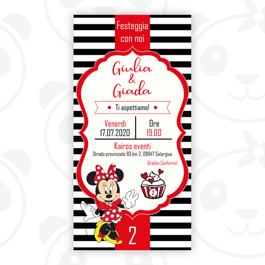 Invito digitale Minnie