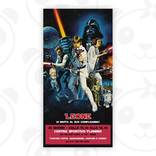 Star Wars digital invitation