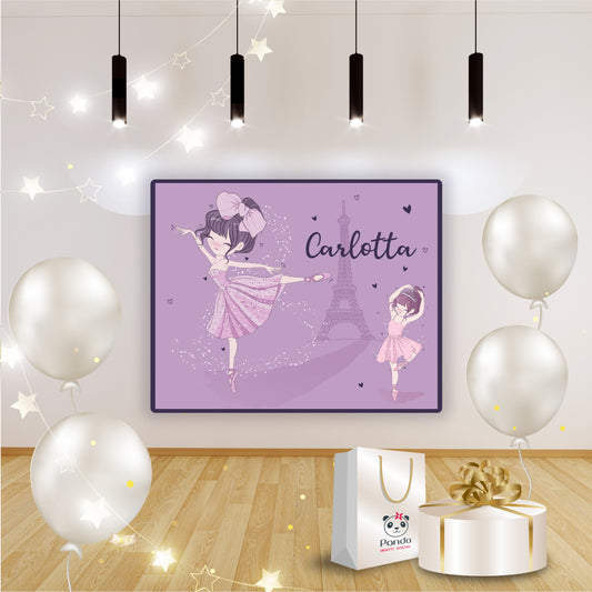 Banner compleanno ballerina