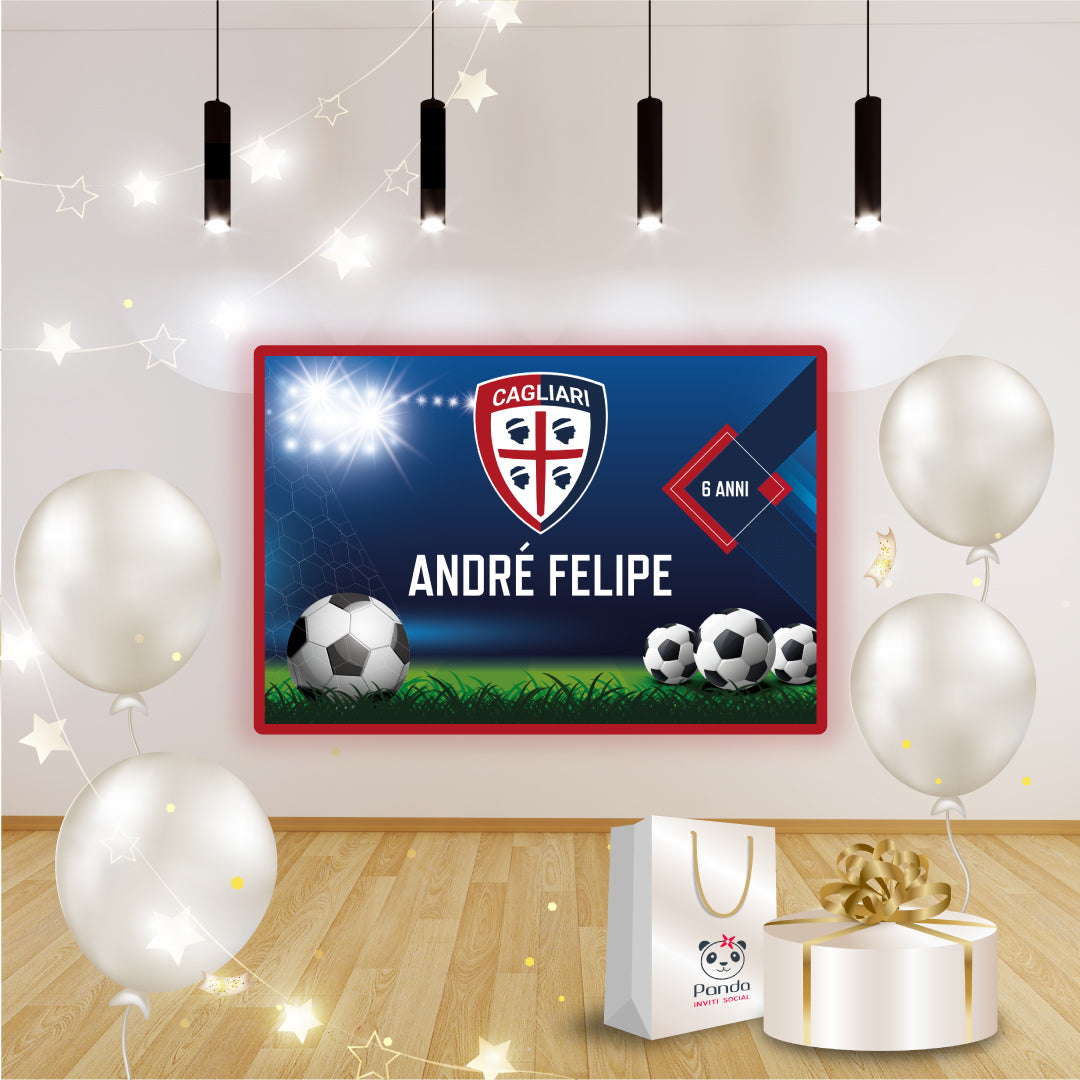 Banner compleanno Cagliari calcio