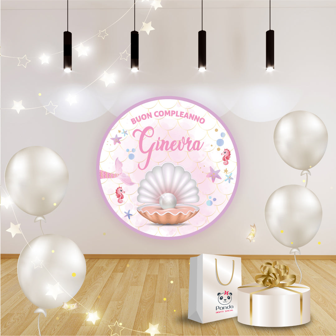 Mermaid birthday banner