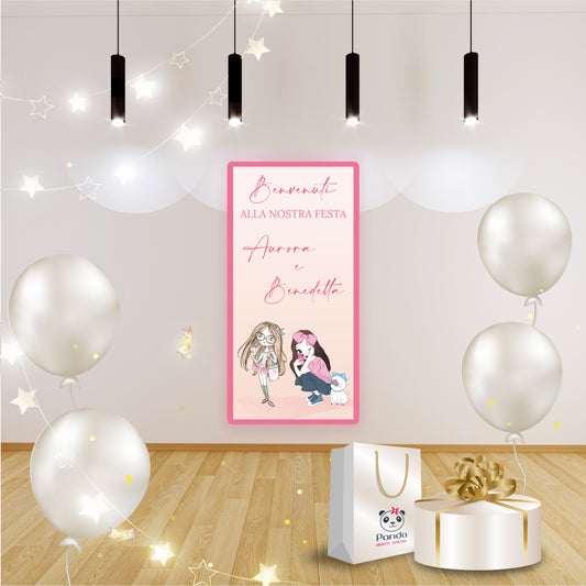 Banner compleanno sorelle