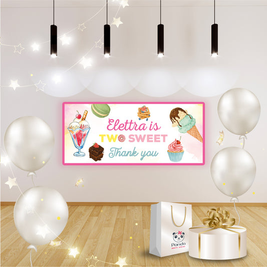 Banner compleanno Sweets