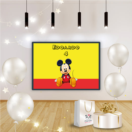 Banner compleanno Topolino