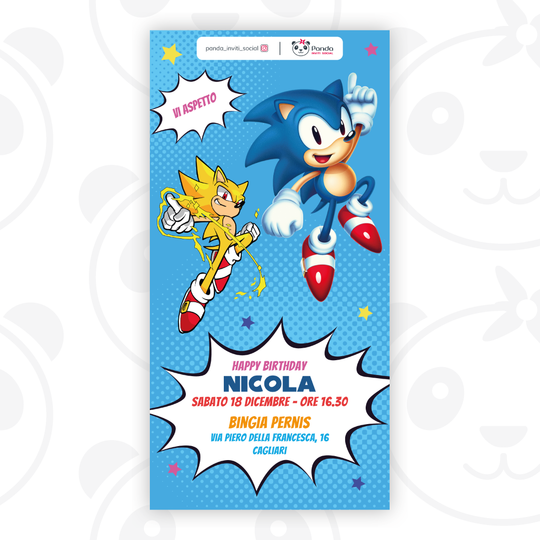 Sonic digital invitation