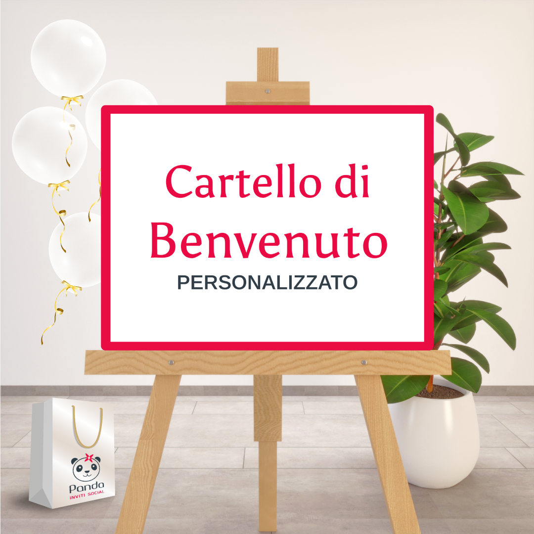 Cartello di benvenuto personalizzato