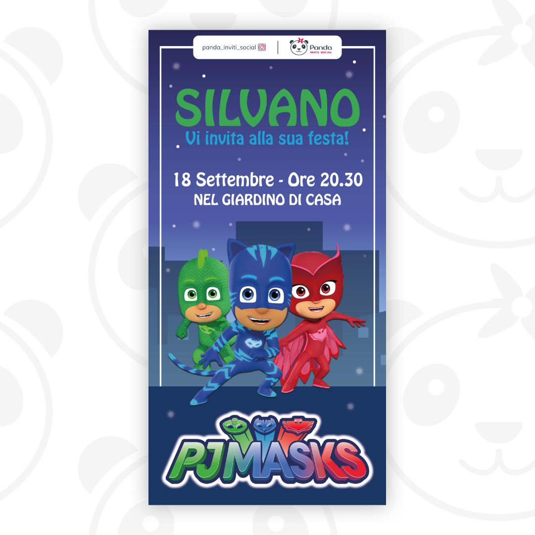 Invito digitale Pj Masks