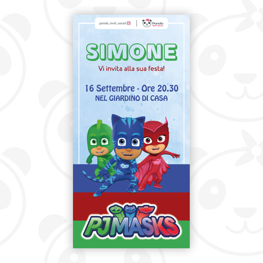 Invito digitale Pj Masks