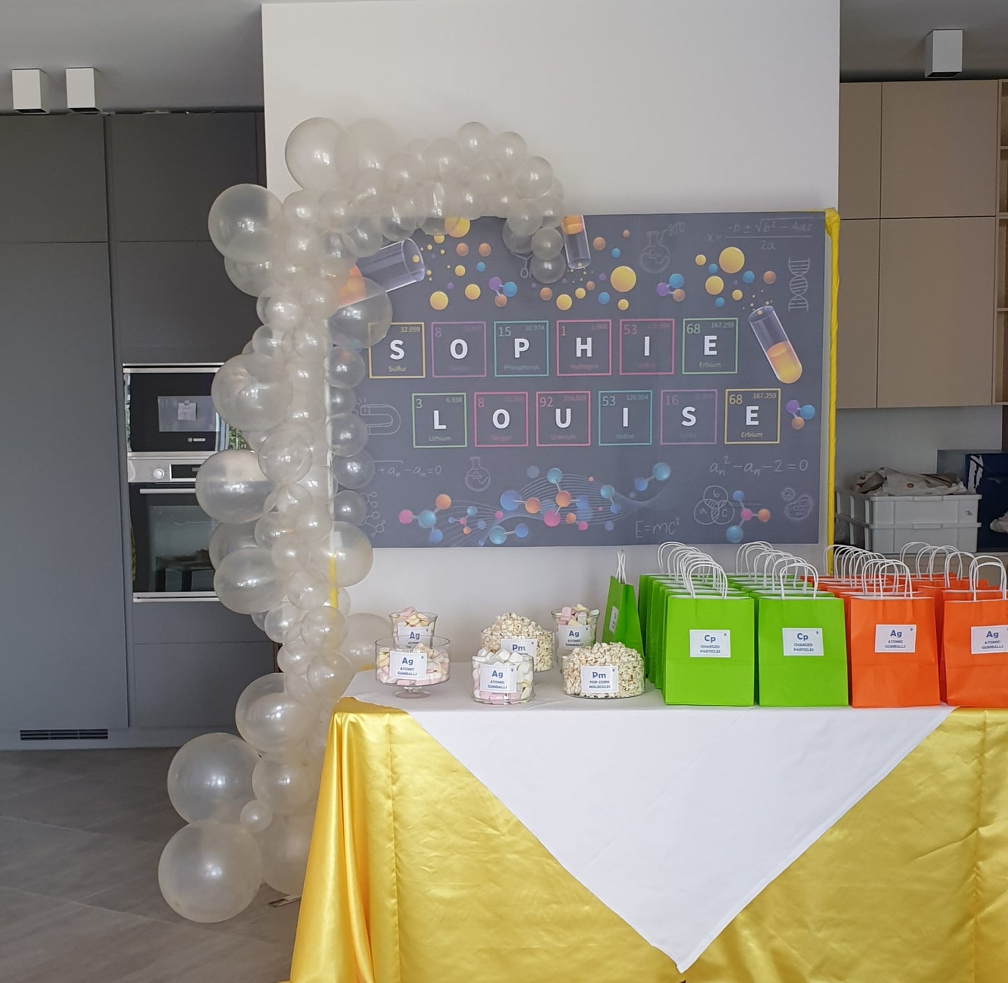 Little chemist birthday banner