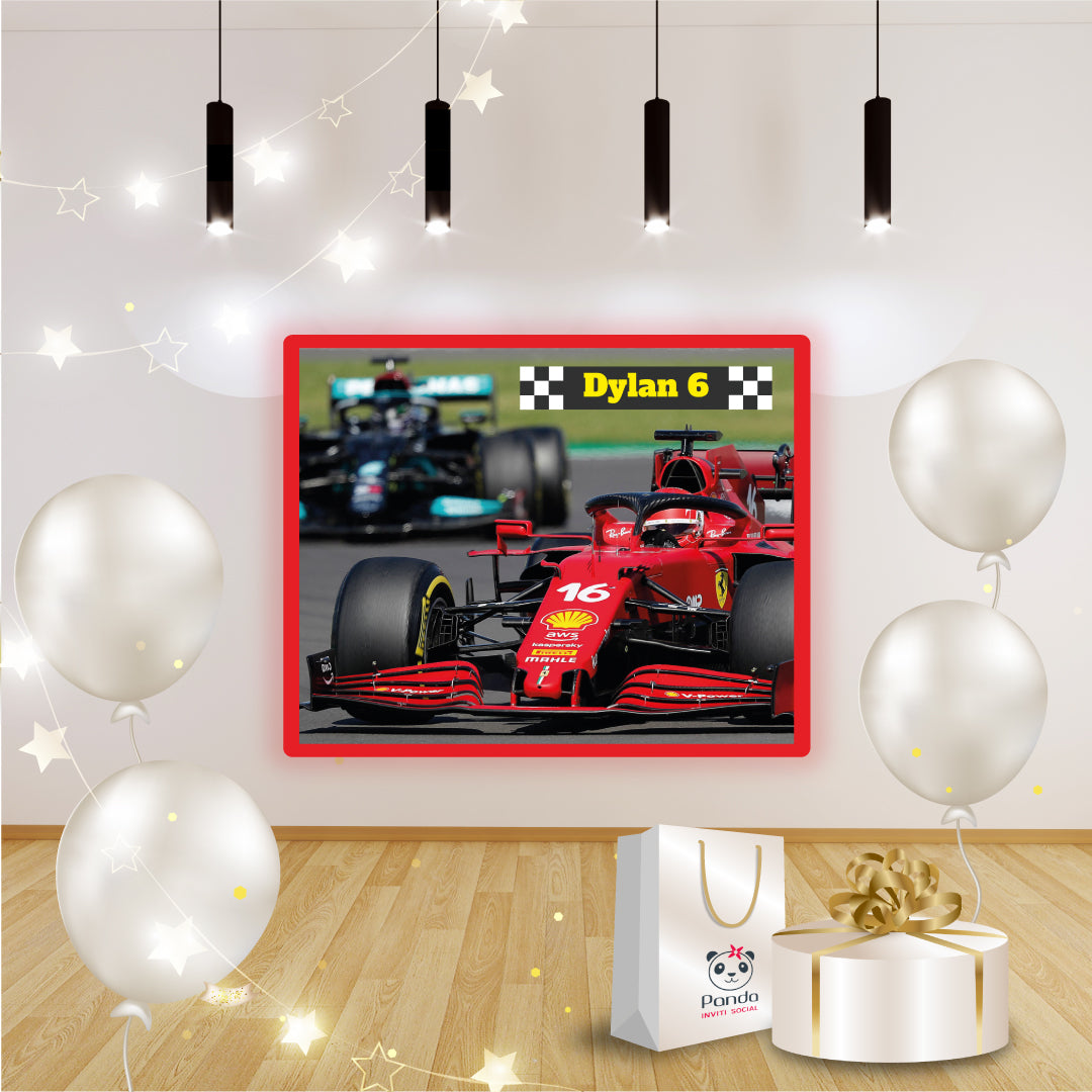 F1 birthday banner