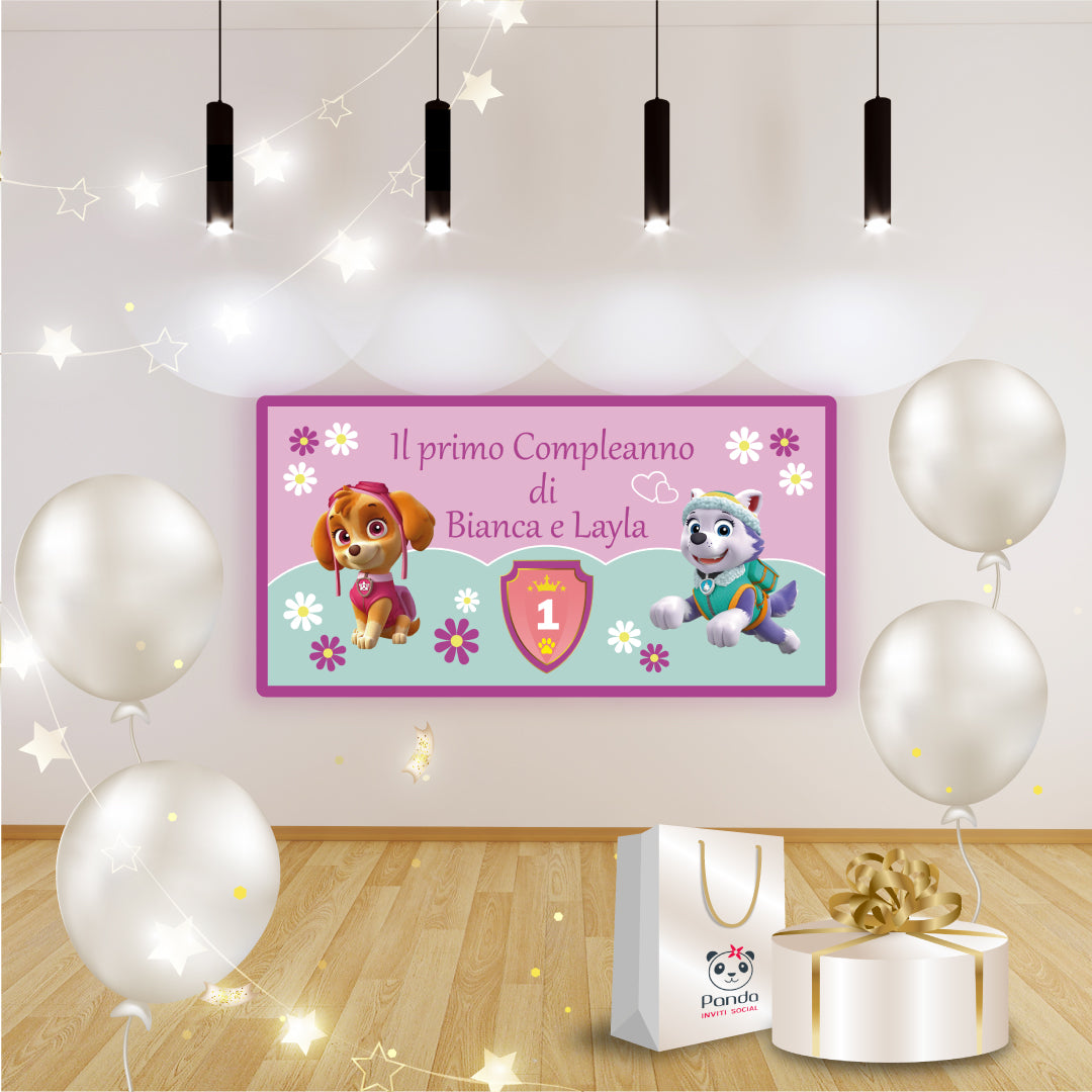 Paw Patrol birthday banner